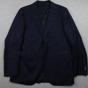 Spier & Mackay Blazer Mens‎ 44R Wool 2-Button Suit Jacket Coat Formal Navy Blue